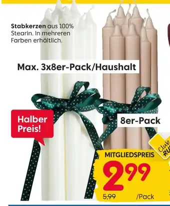 Rusta Stabkerzen Angebot