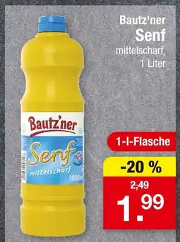 Zimmermann Bautz'ner senf mittelscharf Angebot