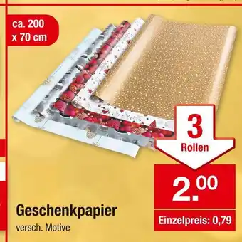 Zimmermann Geschenkpapier Angebot