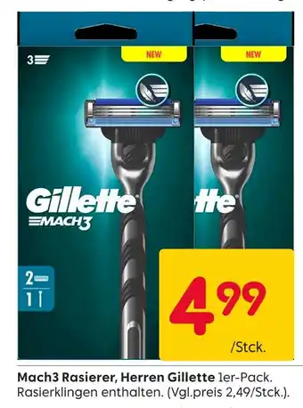 Rusta Gillette mach3 rasierer, herren gillette Angebot