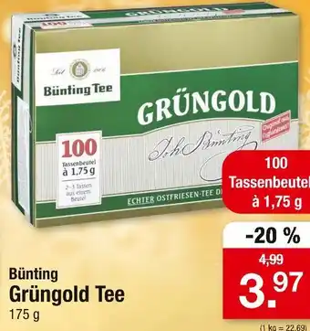 Zimmermann Bünting grüngold tee Angebot