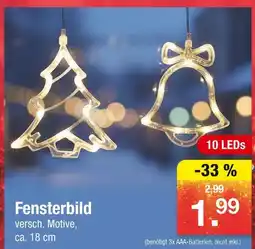 Zimmermann Fensterbild Angebot