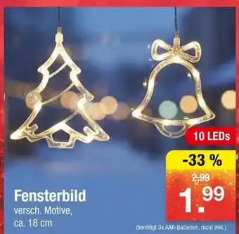 Zimmermann Fensterbild Angebot