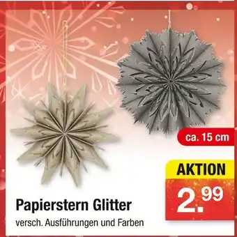 Zimmermann Papierstern glitter Angebot