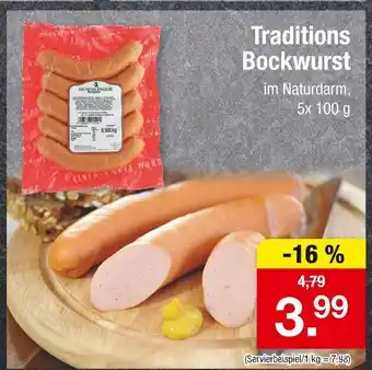 Zimmermann Traditions bockwurst Angebot