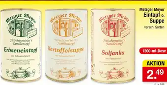 Zimmermann Metzger meyer erbseneintopf Angebot