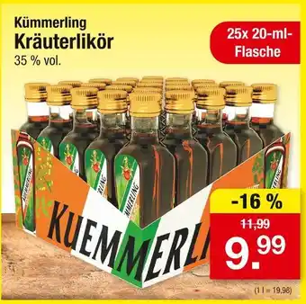 Zimmermann Kümmerling kräuterlikör Angebot