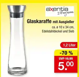 Zimmermann Axentia glaskaraffe mit ausgießer Angebot