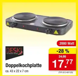 Zimmermann Deski doppelkochplatte Angebot