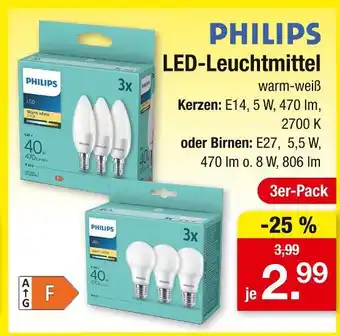 Zimmermann Philips led-leuchtmittel kerzen Angebot