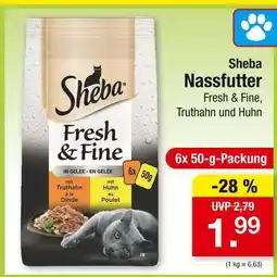Zimmermann Sheba fresh & fine nassfutter truthahn und huhn Angebot