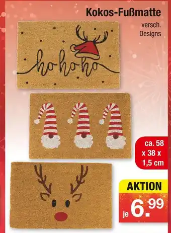 Zimmermann Kokos-fußmatte Angebot