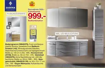 Möbelzentrum Pforzheim Sadena badkombination Angebot