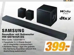 Expert Samsung soundbar mit subwoofer hw-qs760gf/zg Angebot