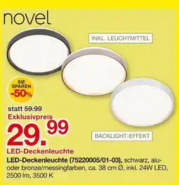 Möbelzentrum Pforzheim Novel led-deckenleuchte Angebot