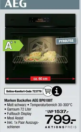 Ostermann Aeg marken backofen aeg bp6100t Angebot