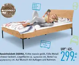 Trends Möbel Massivholz massivholzbett zadina Angebot