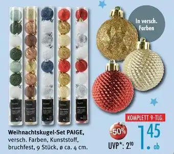 Trends Möbel Weihnachtskugel-set paige Angebot
