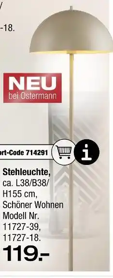 Ostermann Schöner wohnen stehleuchte Angebot