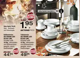 Ostermann Seltmann lido tafelservice black line Angebot