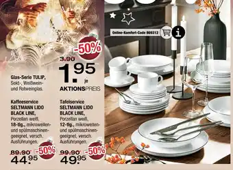 Ostermann Seltmann lido tafelservice black line Angebot
