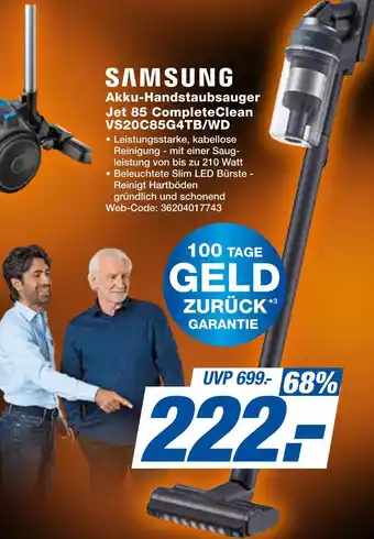Expert Samsung akku-handstaubsauger jet 85 completeclean Angebot