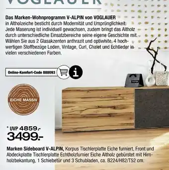 Ostermann Voglauer marken sideboard v-alpin Angebot