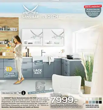 Ostermann Sansibar & bosch marken küchenkombination baltrum Angebot