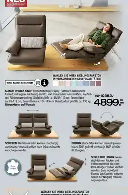 Ostermann Koinor evino 2-sitzer Angebot