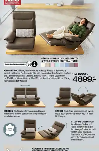 Ostermann Koinor evino 2-sitzer Angebot