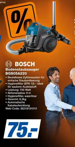 Expert Bosch bodenstaubsauger bgs05a220 Angebot