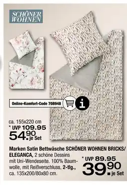 Ostermann Schöner wohnen marken satin bettwäsche Angebot