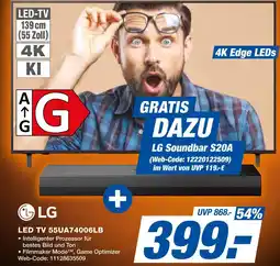 Expert Lg led tv 55ua74006lb Angebot