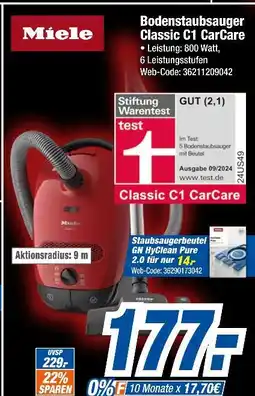 Expert Miele bodenstaubsauger classic c1 carcare Angebot