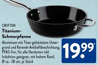 Aldi Süd CROFTON Titanium Schmorpfanne Angebot