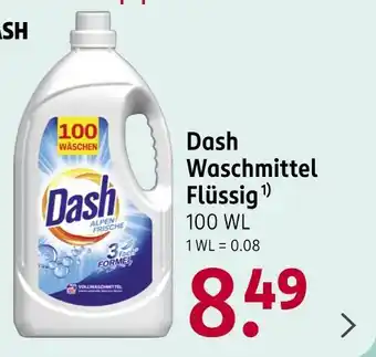Rossmann Dash waschmittel flüssig Angebot