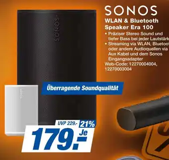 Expert Sonos wlan & bluetooth speaker era 100 Angebot