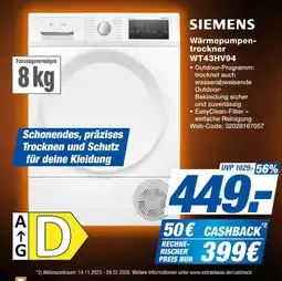 Expert Siemens wärmepumpentrockner wt43hv94 Angebot