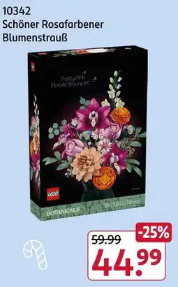 Rossmann Lego schöner rosafarbener blumenstrauß Angebot