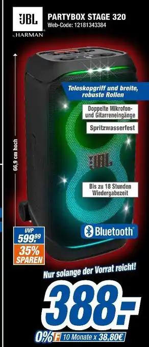 Expert Jbl partybox stage 320 Angebot