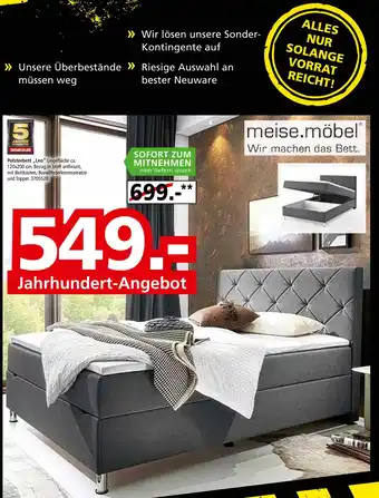 Segmüller Meise.möbel polsterbett leo Angebot