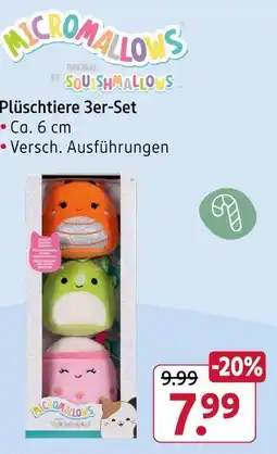 Rossmann Squishmallows micromallows plüschtiere 3er-set Angebot