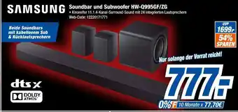 Expert Samsung soundbar und subwoofer hw-q995gf/zg Angebot