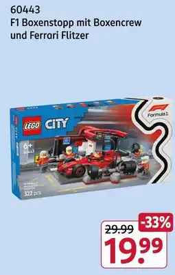 Rossmann Lego city f1 boxenstopp mit boxencrew und ferrari flitzer Angebot