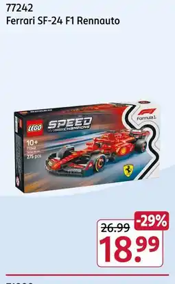 Rossmann Lego 77242 ferrari sf-24 f1 rennauto Angebot