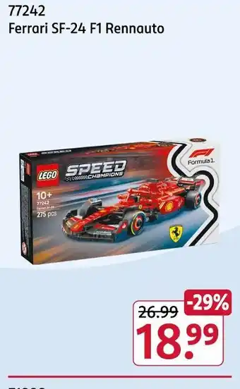 Rossmann Lego 77242 ferrari sf-24 f1 rennauto Angebot