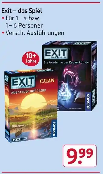 Rossmann Kosmos exit – das spiel Angebot