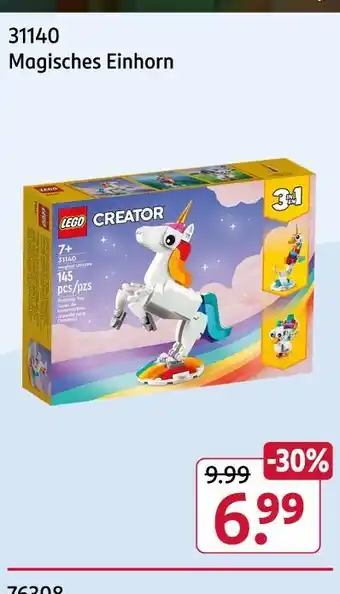 Rossmann Lego creator magisches einhorn Angebot