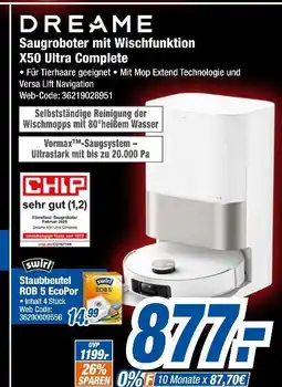Expert Dreame saugroboter mit wischfunktion x50 ultra complete Angebot