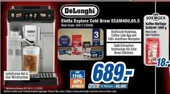 Expert Delonghi eletta explore cold brew ecam450.65.s Angebot